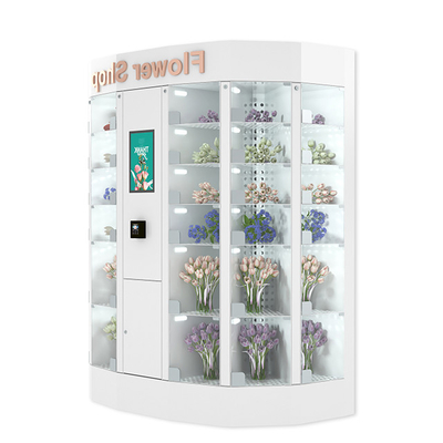 Ramalhete de compra em linha da flor que vende a máquina de controle remoto do recolhimento do cacifo