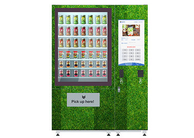 Máquina de venda automática feita sob encomenda da correia transportadora do alimento da salada de fruto fresco com elevador