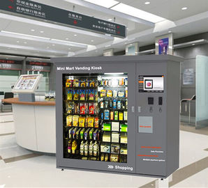 Máquina de venda automática refrigerada operada dinheiro do queijo do suco da soda do leite do vinho da cerveja da bebida com grande tela e controlo a distância