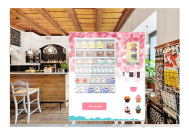 24 horas máquina de venda automática do mercado do queque enorme da variedade de mini com elevador e refrigerador