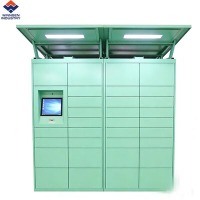 Qualidade Winnsen Outdoor Smart Parcel Locker com autoatendimento 24 horas, sistema Android com código de barras fábrica