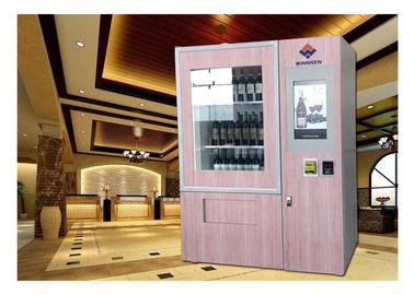 Máquina de venda automática automática da garrafa de vinho tinto do elevador com sistema do elevador e de transporte