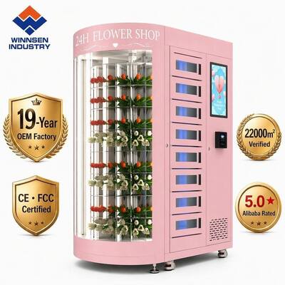 Qualidade Winnsen FCC Certificado R290 Eco Fresh Flower Vending Machine ADA Compliant 24/7 Automatizado de Quíosque Floral para os EUA fábrica
