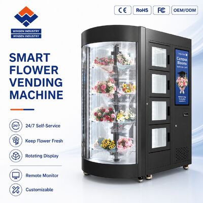 Qualidade Máquina de Venda Inteligente Refrigerada para Flores 24/7 em Campus Universitário Winnsen, em Conformidade com a ADA para Universidades dos EUA fábrica