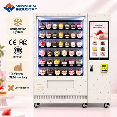 Qualidade Winnsen No Drop Elevator Delivery Cake Vending Machine Protects Soft Bread fábrica