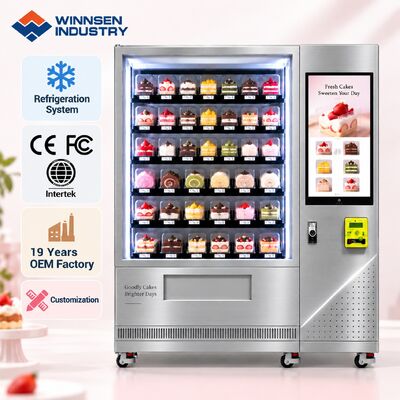 Qualidade Winnsen Automatic Cake Bread Vending Machine Cloud Management Remote Stock Alerts fábrica