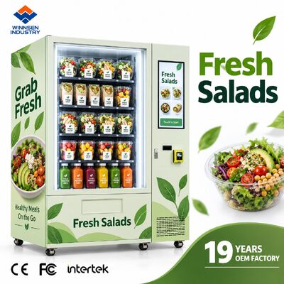 Qualidade Máquina de Venda de Salada Winnsen com Elevador Inteligente Entrega Suave Sem Queda fábrica