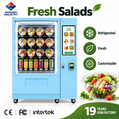 Qualidade Winnsen Cold Salad Vending Machine Fresh Healthy Bowls for Hospital Cafeteria Retail fábrica