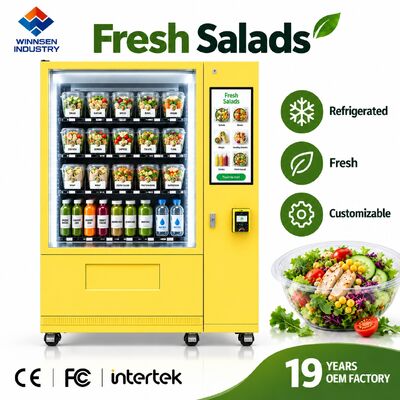 Qualidade Winnsen Refrigerated Salad Vending Machine with Cloud Platform Remote Management Reports fábrica