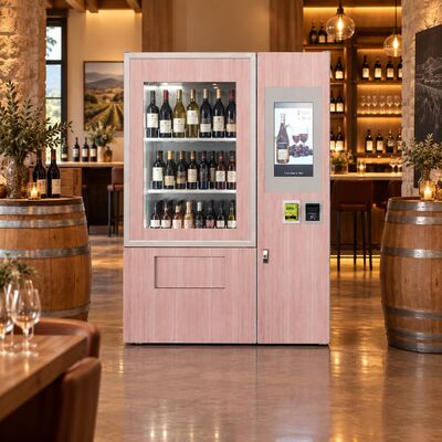 Qualidade Máquina de Venda Automática de Vinho Comercial Winnsen Capacidade para 120 Garrafas 18 Seleções de Vinho Armazenamento a Frio fábrica