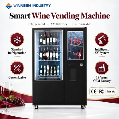 Qualidade Winnsen Refrigerated Wine Vending Machine Commercial Smart Self Service Retail fábrica