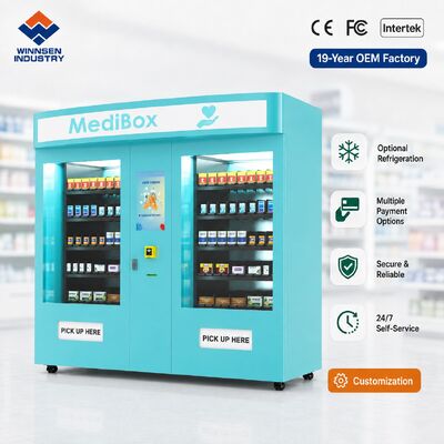 Qualidade Winnsen Dual Pharmacy Vending Machine Large Capacity Medicine Kiosk for Hospital Pharmacy fábrica