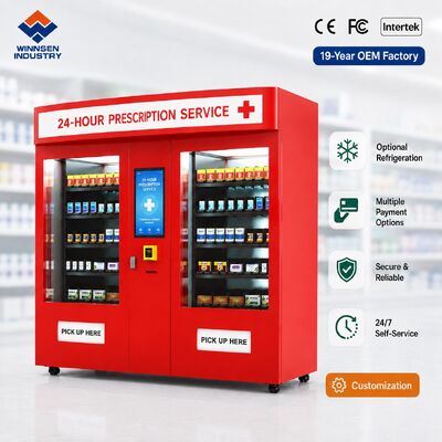 Qualidade Máquina de venda automática de farmácia do campus de Winnsen Dispensador de remédios 24 horas para o centro de saúde escolar fábrica