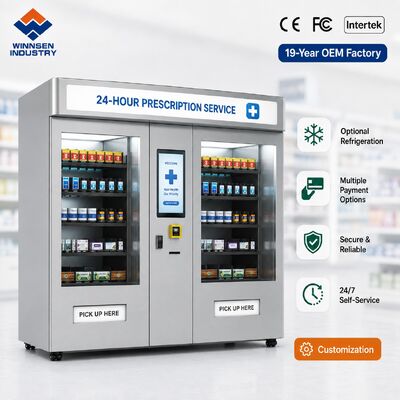 Qualidade Máquina de Venda Automática de Farmácia Ambulatorial Winnsen Auto-Retirada de Prescrição Sem Contato para Hospital fábrica