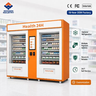 Qualidade Máquina de Venda de Farmácia Winnsen Station Kiosque Compacto de Medicamentos para Ferrovia Aeroporto fábrica