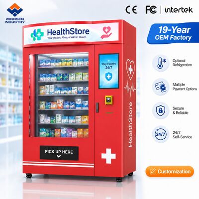 Qualidade Farmácia do Hospital Winnsen Máquina de venda automática Dispensador de medicamentos de autoatendimento Entrega em elevador para emergências fábrica