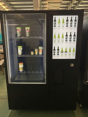 Máquina de venda automática para a rua, máquina de venda automática do vinho tinto do tela táctil do suco