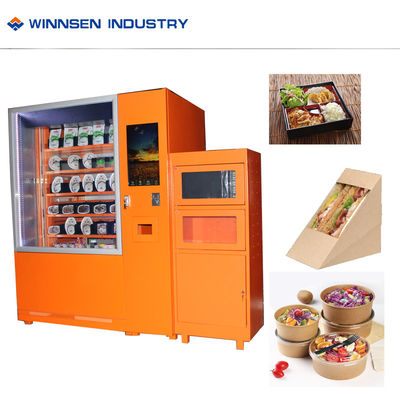 Sistema de gestão de controle remoto da máquina de venda automática de Mini Mart Ready Eat Hot Food