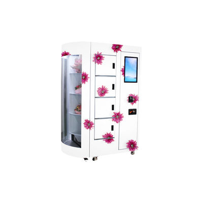 Máquina de venda automática do serviço do auto da flor fresca de Rosa com sistema de refrigeração transparente de controle remoto da exibição da janela