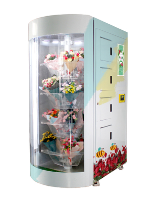 Máquina de venda automática da flor branca com Humidty e controle de temperatura