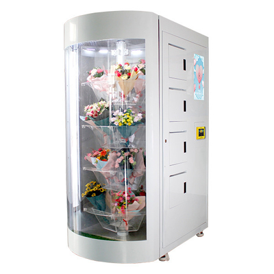 360 presentes automáticos da rotação florescem a máquina de venda automática com sistema da humidificação
