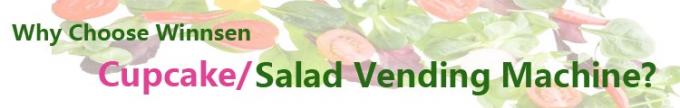 Máquina de venda automática automática completa da salada de combinação 22 polegadas 2
