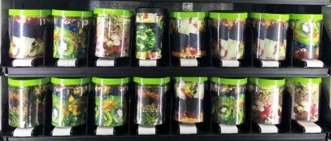 Máquina de venda automática automática completa da salada de combinação 22 polegadas 3