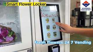 Armário de venda automática de flores frescas Winnsen com geladeira e umidificador