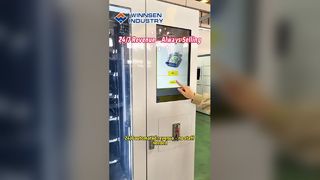 Máquina de venda automática de salada inteligente para entrega de produtos frescos